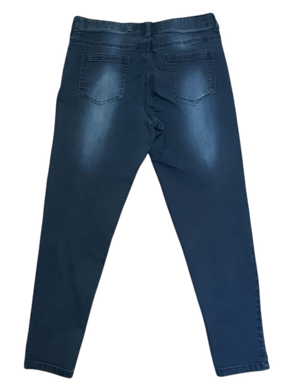 DG2 Diane Gilman Jeggings Womens PM Dark Wash Blue Pull On Skinny Stretch Denim